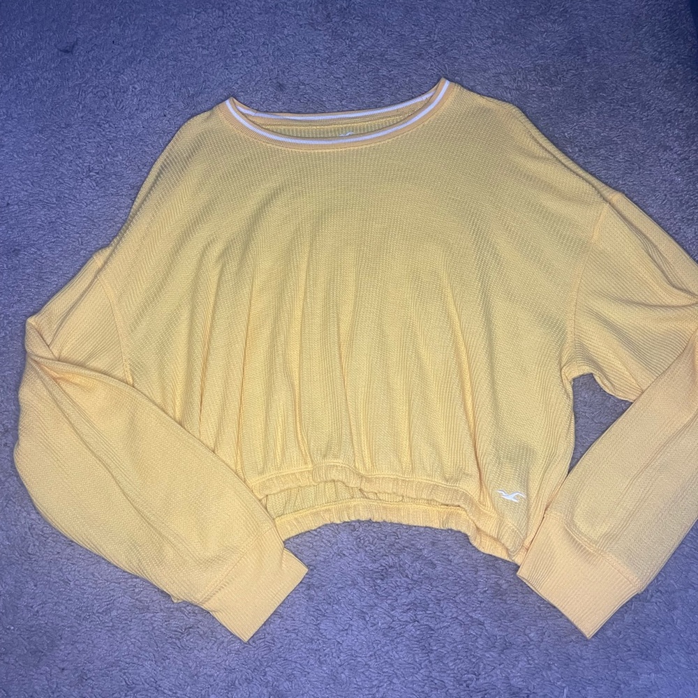 Hollister Yellow Boyfriend T-Shirt